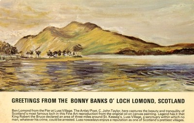 Greetings from the Bonny Banks O' Loch Lomond, Scotland, UNP, VG --POSTCARD