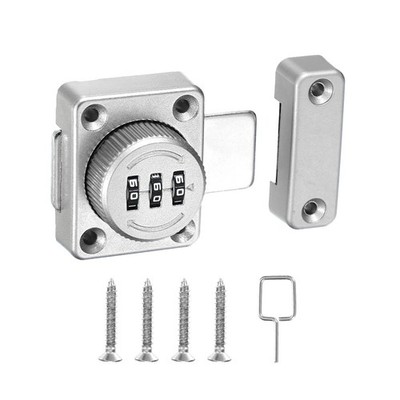Combination Cabinet Latch 3-Password Lock for One-Way Door Cabinet   #ea