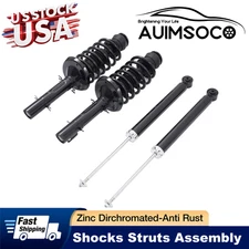4PCs Front+Rear Shocks Struts Assembly For 98-10 VW Beetle 99-05 Golf Jetta 2.5L