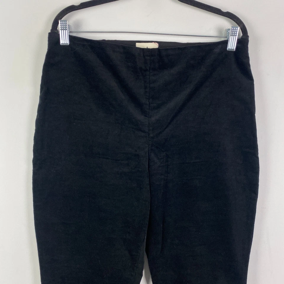 Tuckernuck Velvet Ashford Pants in Black Size XL Kick Crop Side Zip - Image 2 of 4
