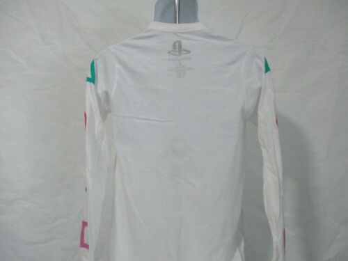 T-shirt bianca maniche lunghe PlayStation Gamer - uomo taglie S e XL NUOVA - Foto 5 di 15