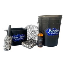 Car Wash Bucket Set In Black