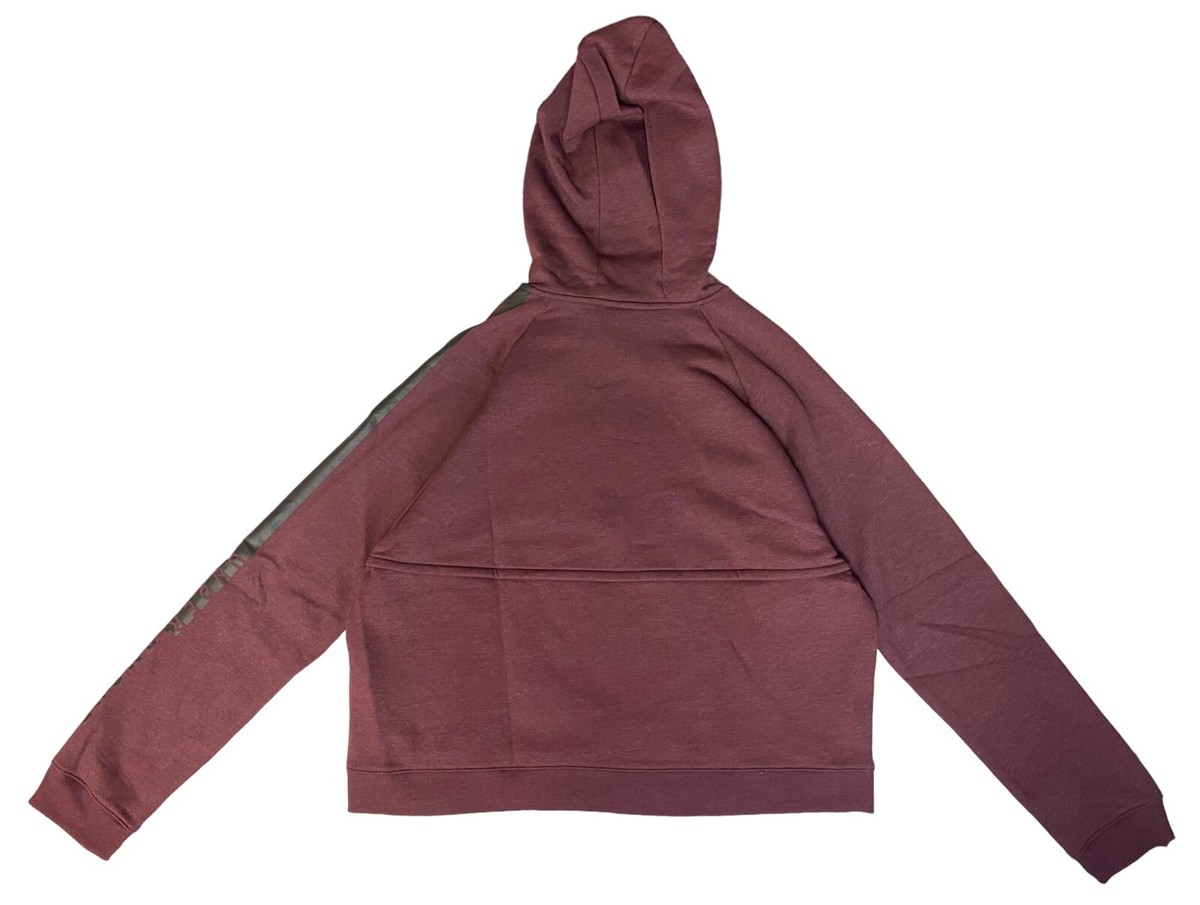 Under Armour Womens Rival Fleece Full Zip Hoodie - Burgundy - 2XL