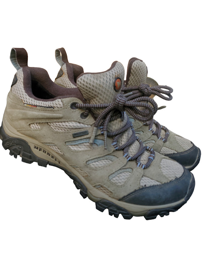 Merrell Womens Moab Waterproof Hiking Shoes Dusty Olive