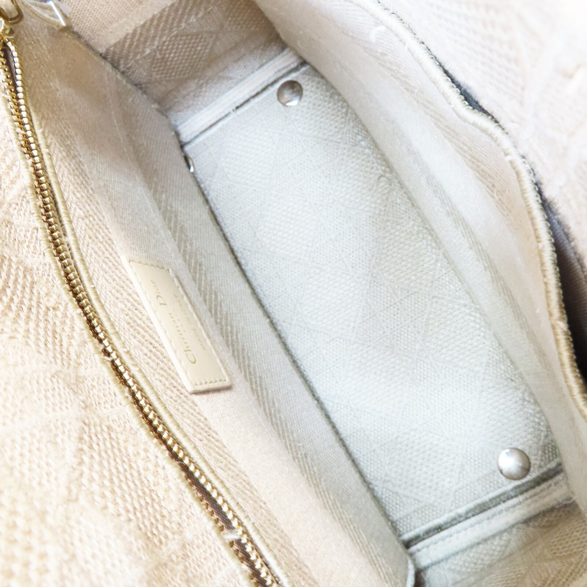 Dior Medium Lady D-Lite Shoulder Handbag Beige Cannage Dior Medium Lady D-Lite Shoulder Handbag Beige Cannage