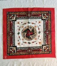 Vtg Wamcraft Bandana Aztec Southwestern Print USA Cotton RN14193 22  sq. NOS