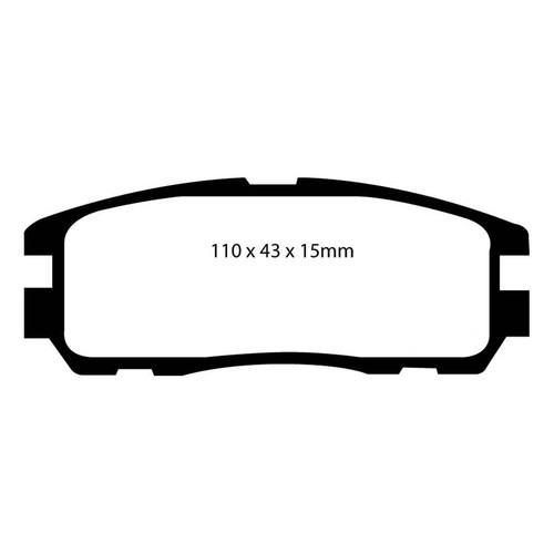 Pastillas Freno Traseras EBC Blackstuff Ultimax2 EBC100623 para Opel Frontera A Sport Fronteras - Imagen 2 de 6