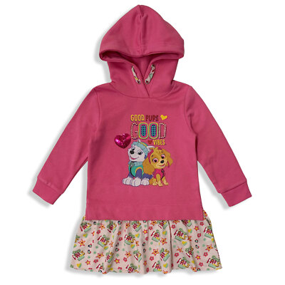 Paw Patrol Mädchen Kleid Bedrucktes Kleid Baumwolle Sweatshirt Langarm 5582