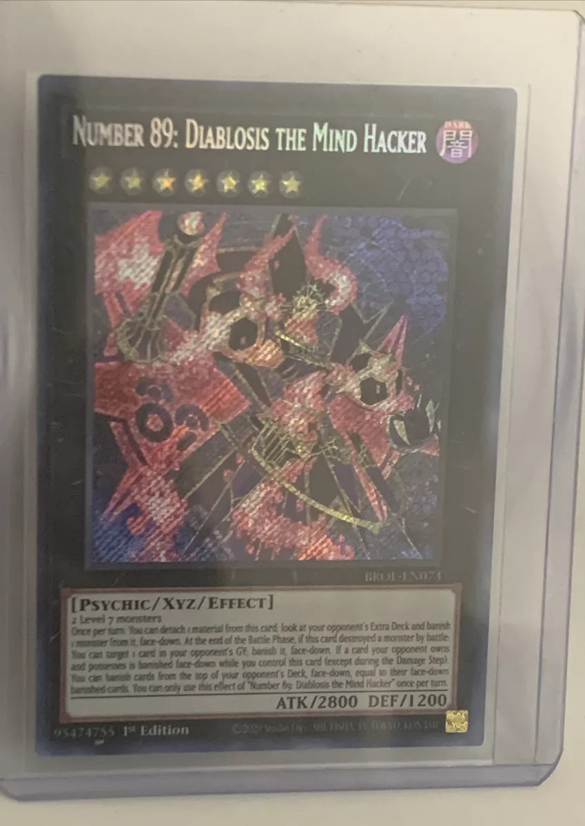 Number 89: Diablosis the Mind Hacker SECRET RARE YuGiOh BROL-EN073 Brothers