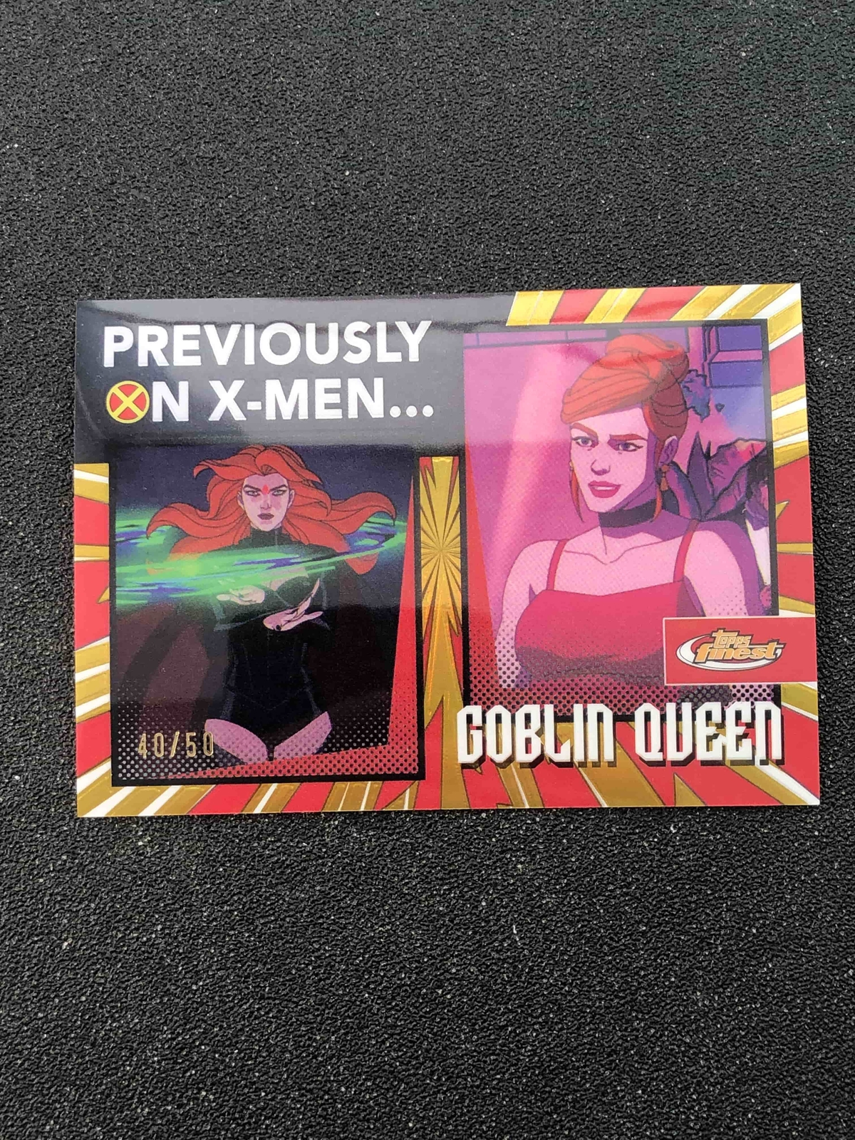 Goblin Queen 2025 Topps Finest Marvel X-Men 97 Previously Gold /50 #PO-17