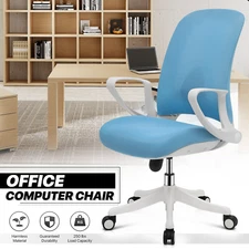 Blue Ergonomic High Back Computer Chair Home Office Conference Swivel Seat w/Arm