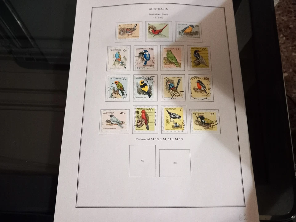 Australia: colección con más de 1300 sellos, usados en álbumes, EBAU999 Foto 2 de 4