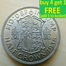 George VI Half-Crown Silver/ Cupro-Nickel Coins Choose from 1937-1951 Auction 2