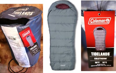 Coleman Tidelands MUMMY Sleeping Bag Big Tall Insulated