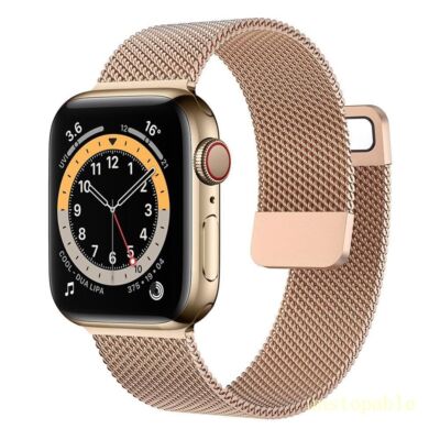Magnetic Loop Stainless Steel Metal band Strap For Apple Watch iWatch 10/9/8/7/6