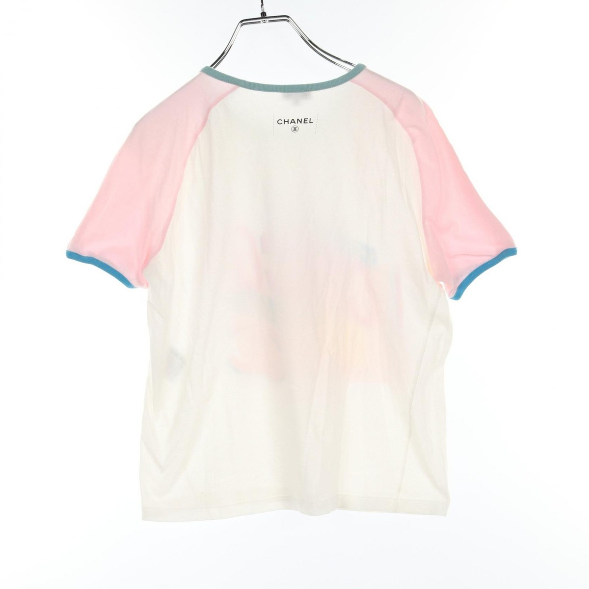 トップス 90s CHANEL BOUTIQUE COCO MARK TEE CHANEL Coco Mark T-Shirt Top 100% Cotton Multicolor Size M