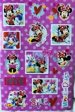 DISNEY Minnie Mouse NEW 43 Stickers THREE Different Sheets Fast FREE Shipping