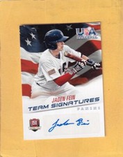 2015 USA Baseball 15U National Team Signatures #9 Jaden Fein NM-MT+ Auto 130/299