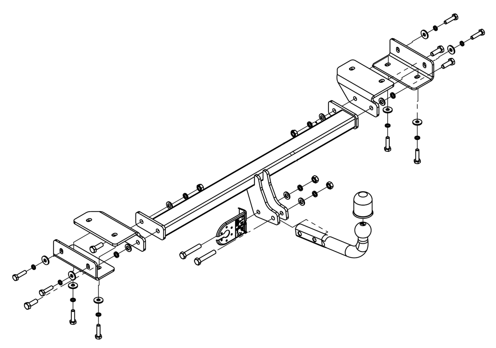 STEINHOF Anhängerkupplung Für Hyundai Ix35 2010-2015 - Starr Mit 13-poligem E-Satz