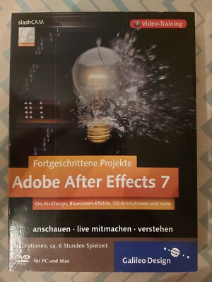 Adobe After Effects 7 - Fortgeschrittene Projekte - Video-Training auf DVD NEU.