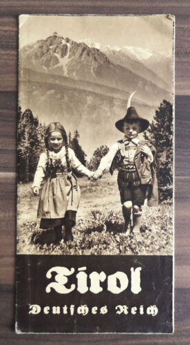 Stara broszura Tyrol Rzesza Niemiecka broszura podróżna - Zdjęcie 1 z 3