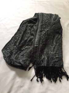 black paisley scarf