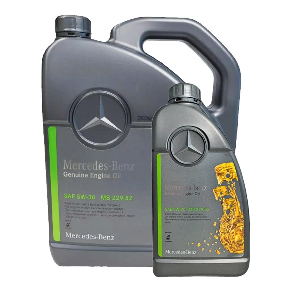 Mercedes-Benz Genuine Engine Oil 5W-30 MB 229.52 - 6 Liter | MB OEM 229.52
