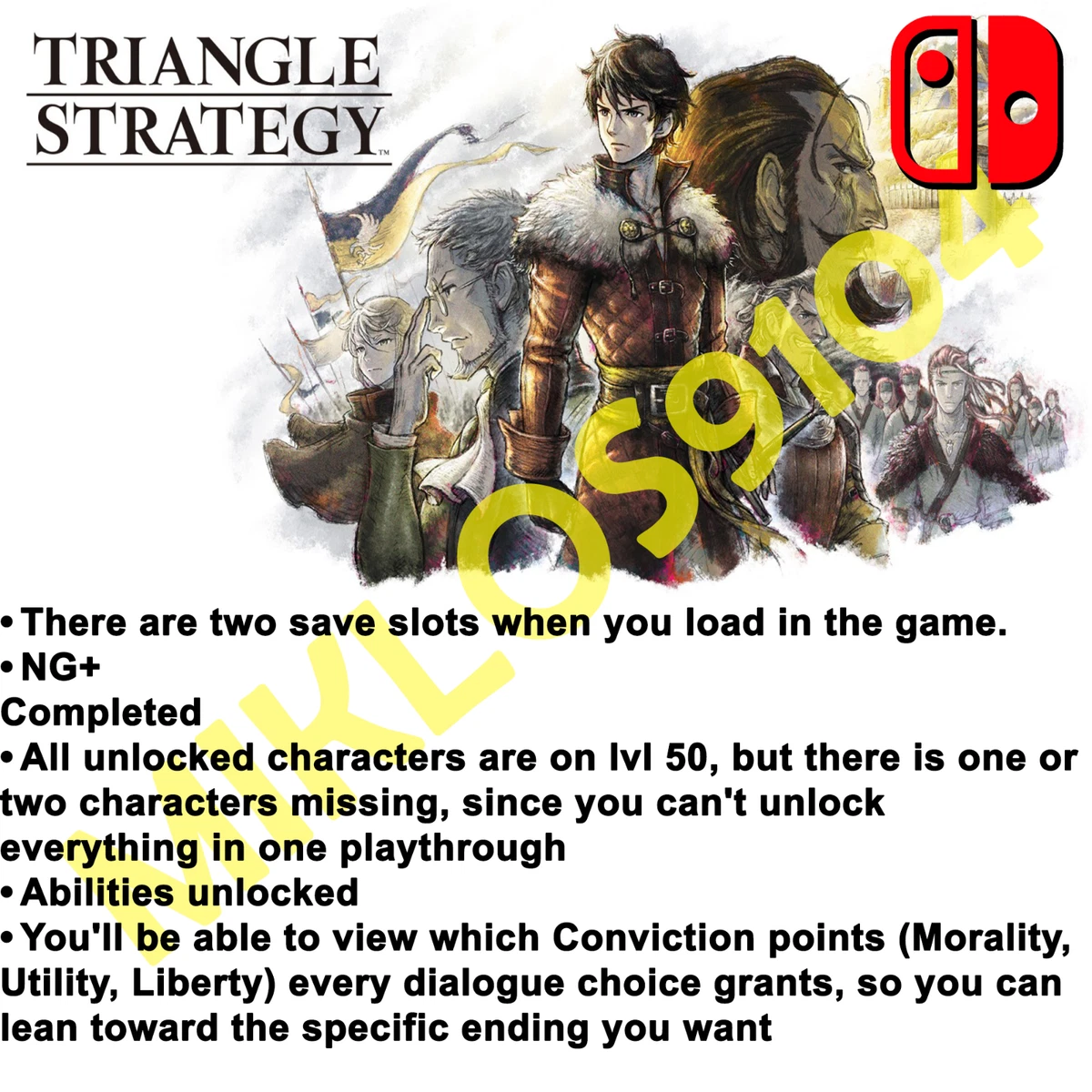 Triangle Strategy - Save Data for Nintendo Switch - No Game Included  45496597771 | eBay