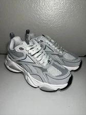 Reebok Royal Charge Y2K Chunky Gray White Leather Run AR30246M Mens Sz  9.5 New