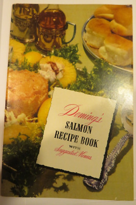 Deming's Salmon Recipe Book with Suggested Menus Vintage Booklet Dorothy Fisher