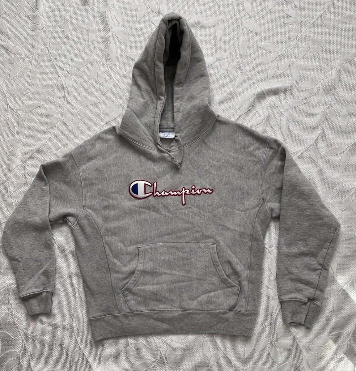 Vintage Champion Reverse Weave Hoodie Sz Kids Large 1990s | eBay