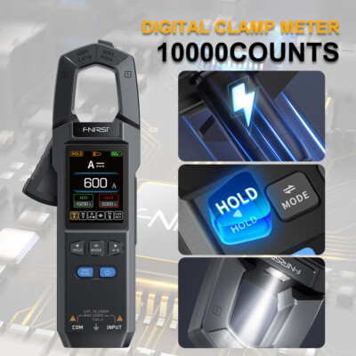 DC AC 600A Current Clamp Meter 10000 Counts Digital Multimeter Electrician Tools