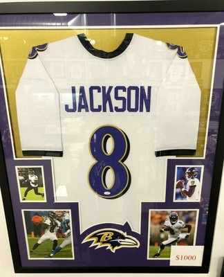 lamar jackson framed jersey