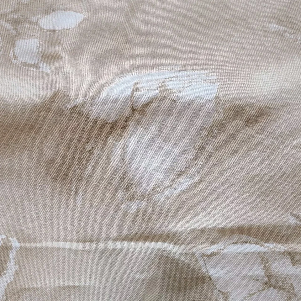 Tapicería vintage 2004 Magnolia Homes tela de moda hojas tostadas/blancas 45"X57" Foto 3 de 4