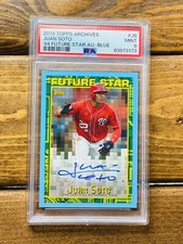 Juan Soto /25 Auto 2019 Future Star PSA 9 1994 Variation POP 2 1;32,000 Packs