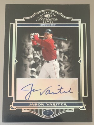Jason VARITEK 2004 Donruss Timeless Treasures Silver AUTO #53 3/10 Red Sox