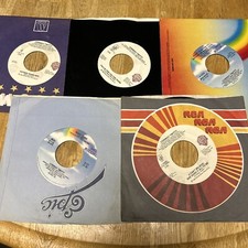 Lot of 5 Conway Twitty 45 RPM Records Heavy Tears Fifteen Years Ago VG Vinyl