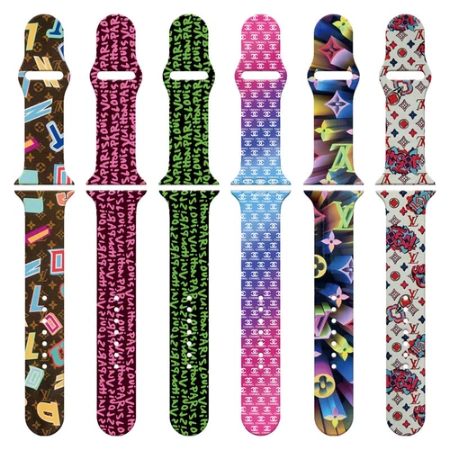 Modemarke Silikon Uhrenarmband für Apple Watch alle Serien Armbanduhr Armbänder - Bild 4 von 72