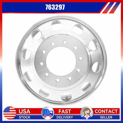 #ad 19.5 X 6 ALCOA WHEEL FOR DODGE RAM 4500 5500 10 LUG POLISHED 763297 FRONT REAR $378.95