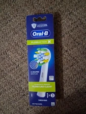 ORAL-B * FLOSS ACTION X * REPLACEMENT BRUSH HEADS X3 BRUSH HEADS -NEW- * NON iO