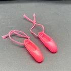 Barbie Francie Doll Shoes Ballerina Pink Tie Flats Japan Squishy 1960s Vintage