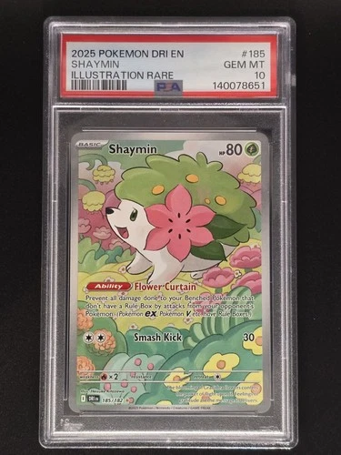 Shaymin 185/182 Sv10: Destined Rivals Holo PSA 10