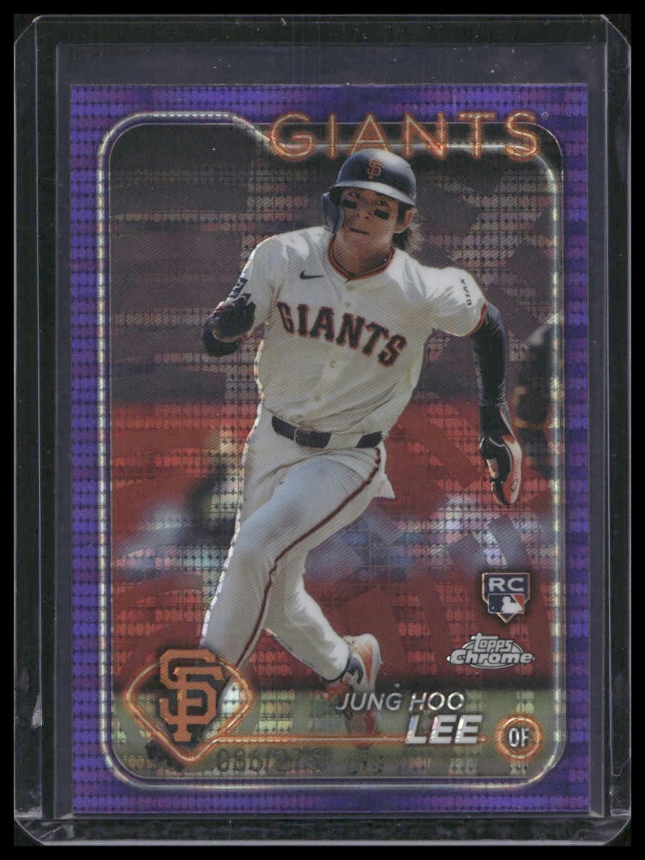 2024 Topps Chrome #201 Jung Hoo Lee Purple Sonar Refractors #/275