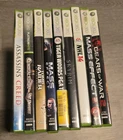Xbox 360 Lot of 9 games Tested - Tomb Raider, Mass Effect, Skyrim, Gears of War!