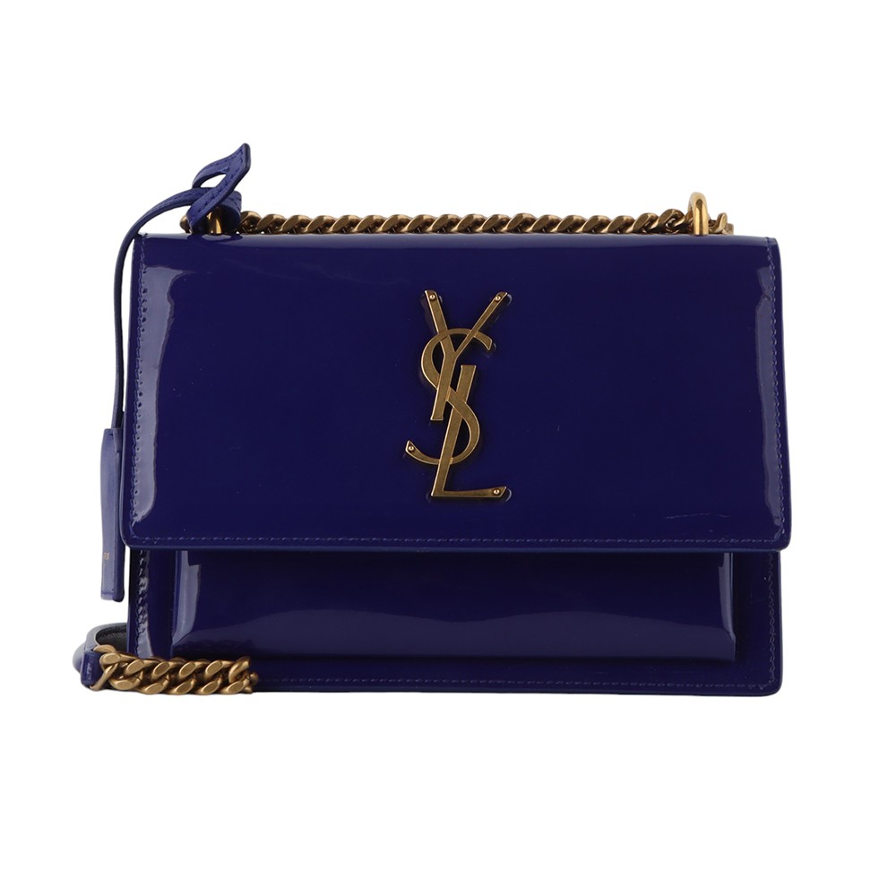 Saint Laurent Mini borsa a tracolla in pelle verniciata Sunset 441972 33237 103740061