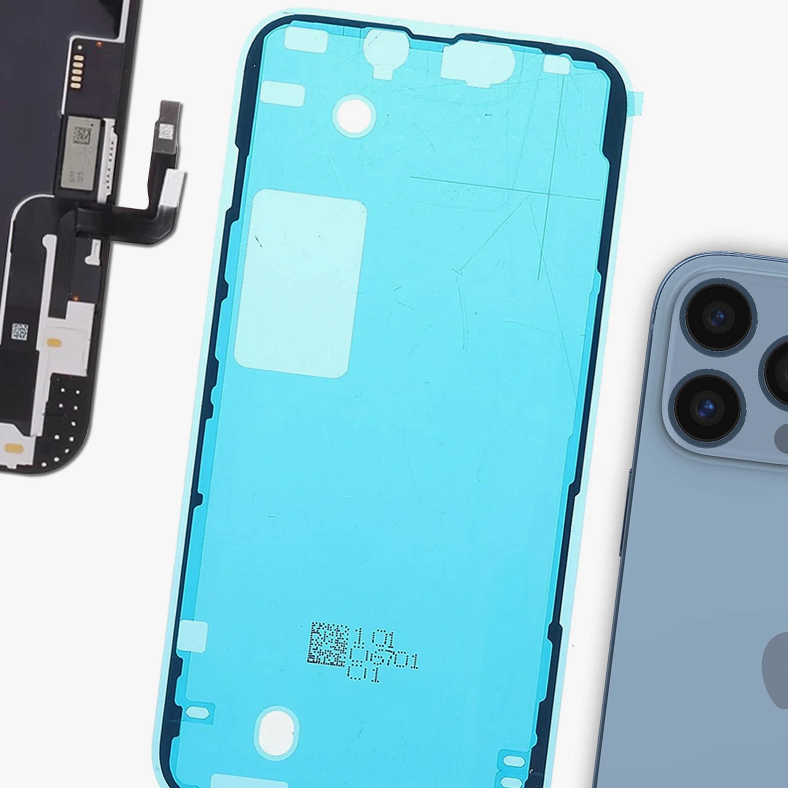 Adhésif écran LCD iPhone 13 Pro Max de rechange châssis noir - 3