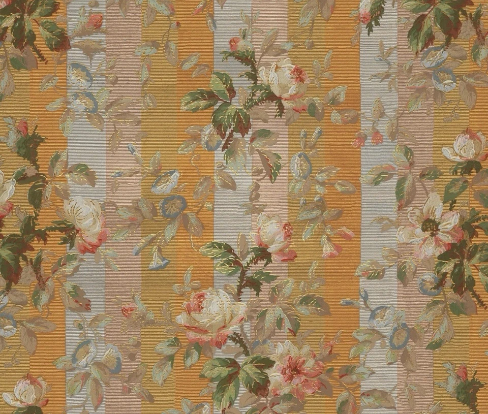 Anthropologie House of Hackney Rainbow Rose Wallpaper Dusk Stripe 9' 10" x 5' 9" - Image 2 of 4