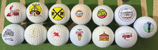 Logo Golf Ball Lot of 13 Vintage