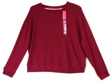 JENNI Women's Knit Pajama Top Size Small Maroon