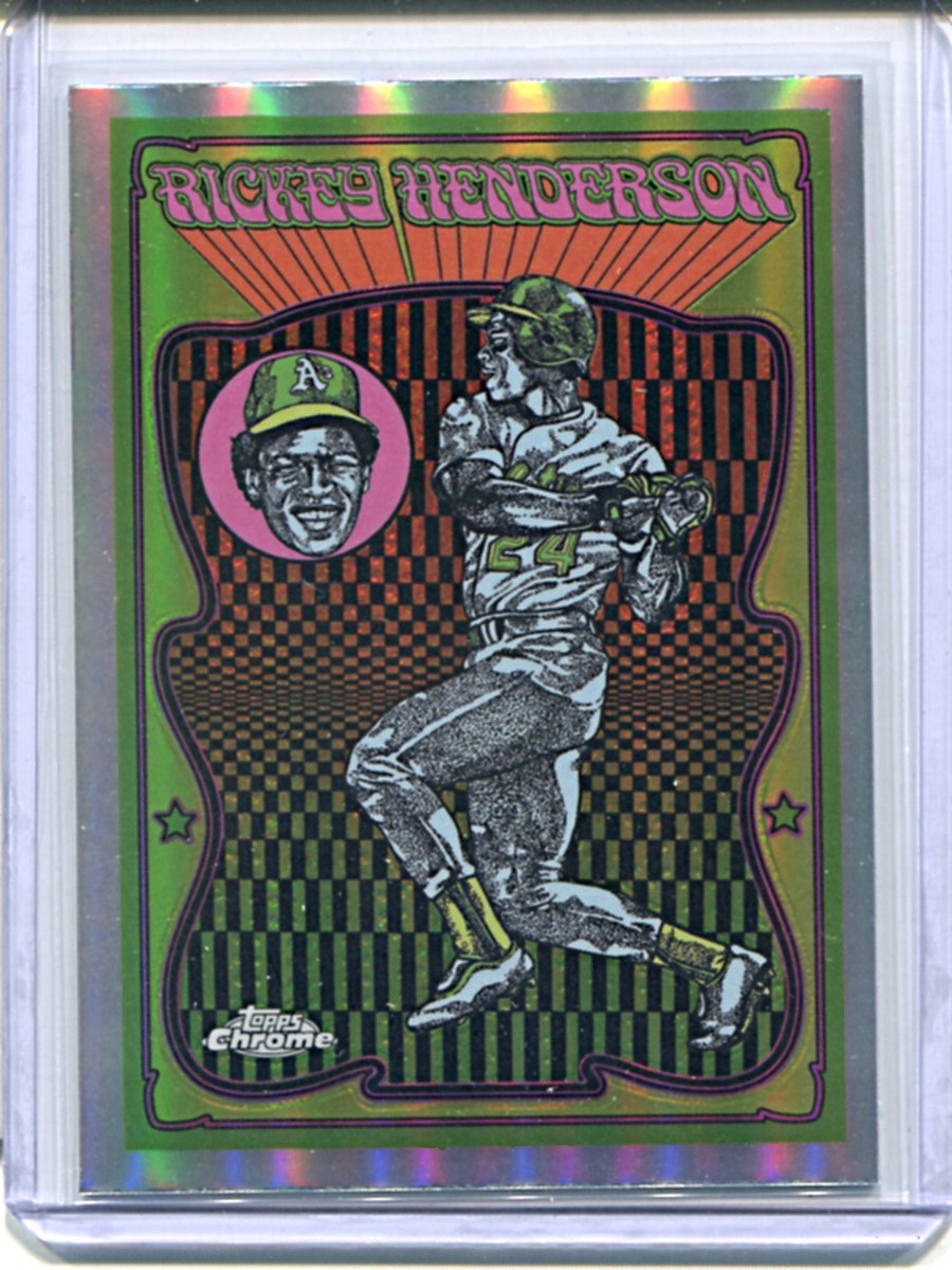 Rickey Henderson 2025 Topps Chrome #UV-12 Ultraviolet All-Stars